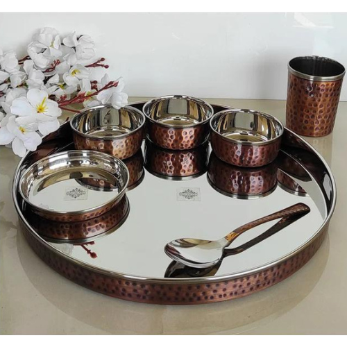 3 inches Small size Copper Puja Plates Buy Now - 6 pieces