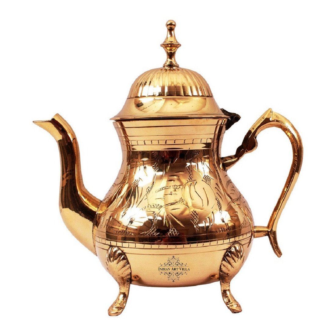 INDIAN ART VILLA Handmade Designer Mughlai Style Tea Pot – IndianArtVilla