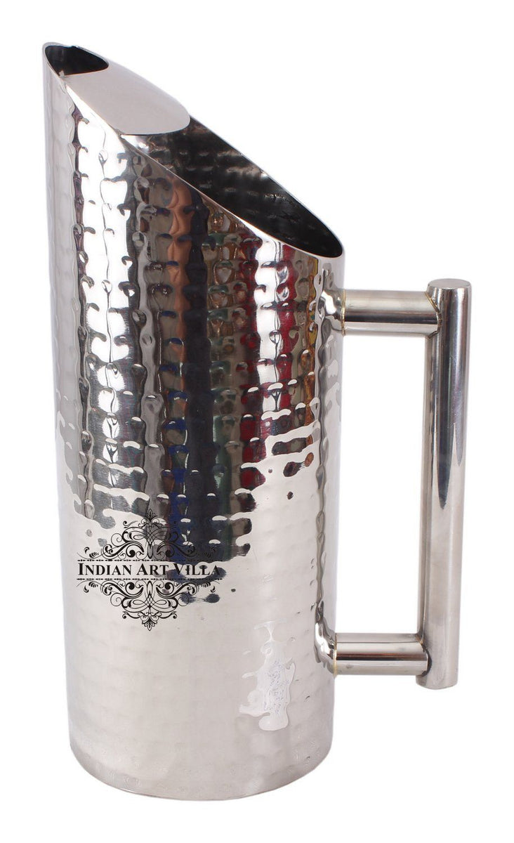 Stainless Steel Hammered 54oz Pitcher