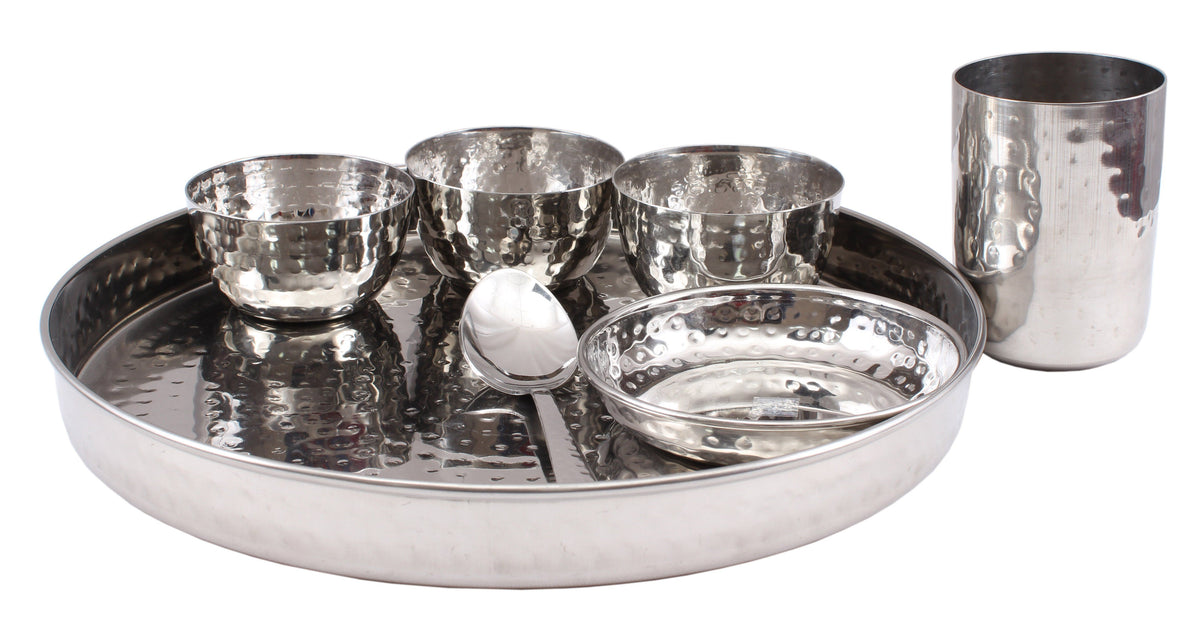 White 5 Compartment Plate -  - Virgin Plastic Thalis & Price  Match!