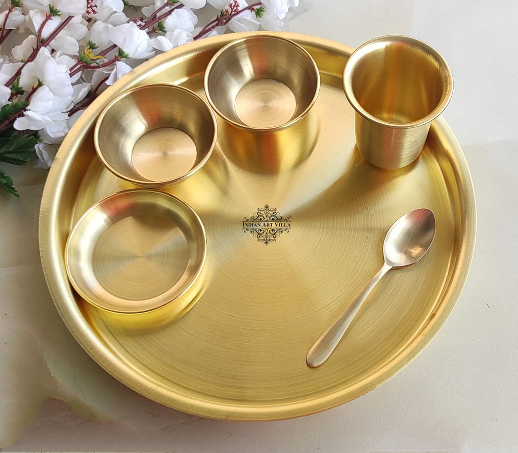 Brass Embossed Luxury Dinner Set