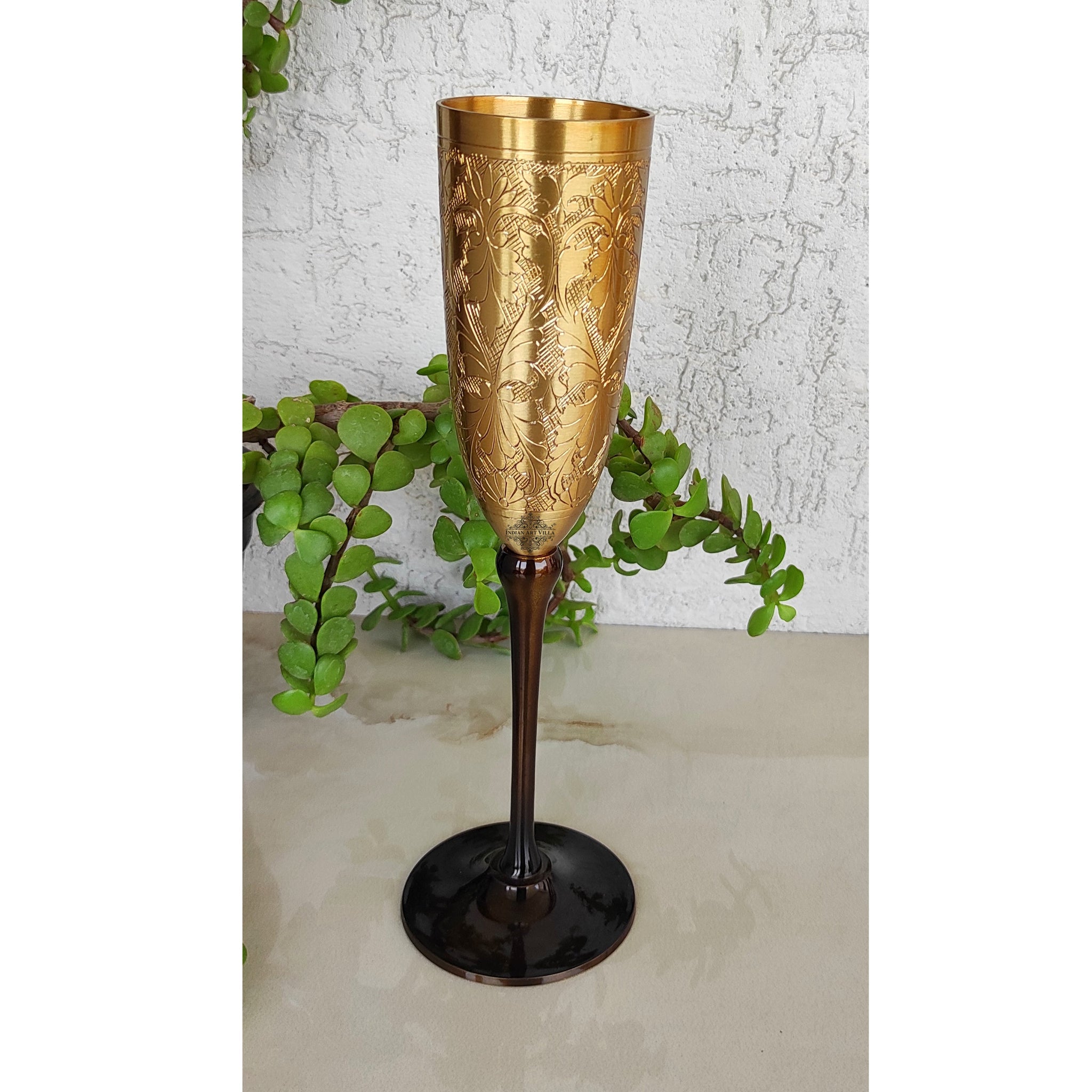 Brass indian deals wine goblet