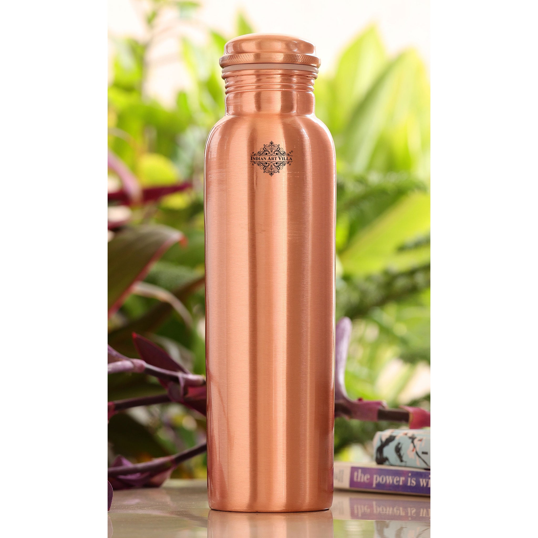 Beautiful handmade hammered brass handle bedroom retailer bottle, 100% pure copper water bottle drinkare flask serving Ayurveda